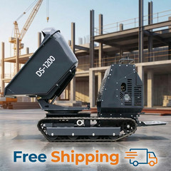 13.5HP Mini Tracked Dumper B&S Gas Engine Hydraulic Tipping Crawler Dump Truck