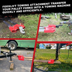 Heavy Duty Forklift Trailer Hitch, 6500Lbs Towing Capacity, 2″ Receiver