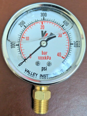 Valley Industries 2140GXB600 40 Series Industrial Gauge 0-600 PSI