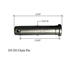 1 Trencher Repair Link w Pins, fits Many Chain trenchers with 2.0″ Pitch