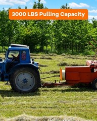 3/8″ Thick Skid Steer Mount Plate Quick Attach W/ 2″ Removable Hitch Orange