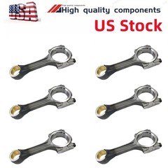 6PCS Connecting Rod For Hino J08E Engine for Kobelco SK260-8 SK330 Parts