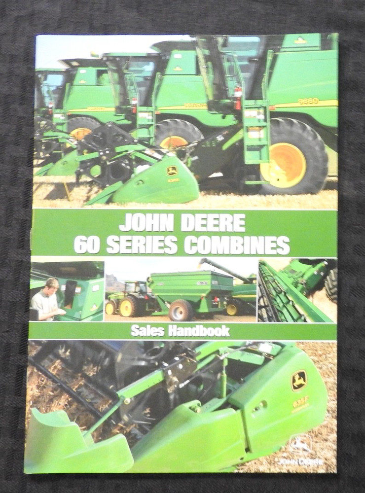 2003 Genuine JOHN DEERE Dealer 9660 9760 9860 STS CTS COMBINE Sales Manual MINTY