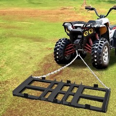 Drag Harrow Driveway Grader 4FT Tow Behind Lawn Rake for ATV UTV Tractor Mower