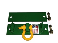 Bolt on bucket hooks green tractor grab hooks and yellow shackle green