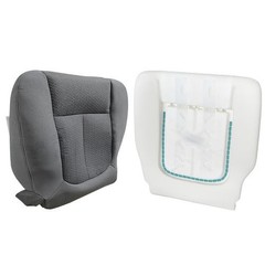 Driver Side Bottom Seat Cover Foam Cushion Gray Cloth For Ford F150 2011-2014