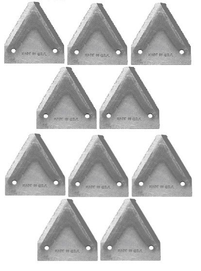 10 Sickle Sections for Massey Ferguson Mowers 31 32 41 42 51 52 71 72 135