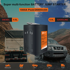 Multi-purpose Energy Storage 110W 26800mAh Battery with LED Light USB Charge