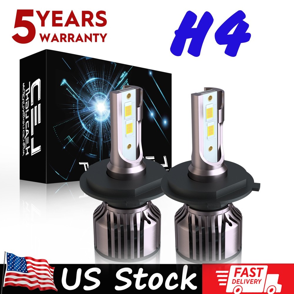 Pair High/Low Beam Bright 6000K LED Bulbs for JD Deere 1023E, 1025R,1026R, 2025R