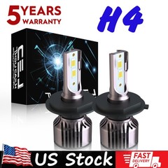 Pair High/Low Beam Bright 6000K LED Bulbs for JD Deere 1023E, 1025R,1026R, 2025R