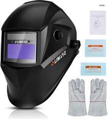 Welding Helmet Auto Darkening,True Color Welding Hood Solar Powered 3.66 * 1.69″