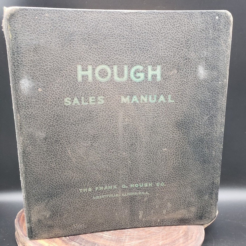 Rare Vintage Hough Sales Manual Binder Hercules Engine Literature OEM 1953–1962