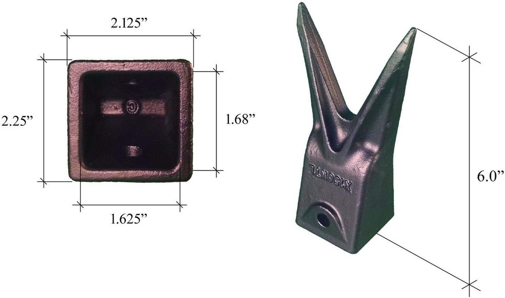 JMA X156WTL Bucket Teeth Fits Hensley Excavator Twin Tiger Ground Engaging