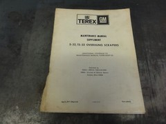 Terex GM S-32 TS-32 Overhung Scrapers Maintenance Manual Supplement 69SP8