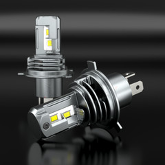 2 Ultra Bright Hi/Lo LED headlight bulbs for Deere 6220, 6120L, 6220L, 6215 6415