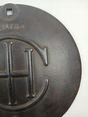 Original Vintage IHC International Harvester Co Cast Iron Farm Planter Box Lid
