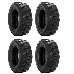 Set 4 10×16.5 Skid Steer Loader Tire 12 Ply 10-16.5 Heavy Duty for Bobcat
