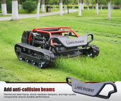 27HP Robot lawn mower sale！ Remote Control Lawn Mower 65° Climbing Free shipping