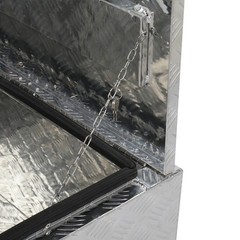 30″ ATV Aluminum Under Body Toolbox 5 Bar Tread Silver