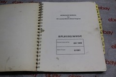 OEM 1991 KHD DEUTZ B/FL911/912/W/913/C DIESEL ENGINE SERVICE SHOP REPAIR MANUAL