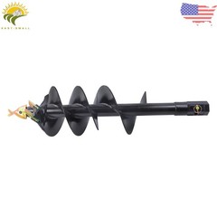 12 inch x 48 inch Auger Bit for Post Hole Digger, 2 inch Hex Connect W/ Pins