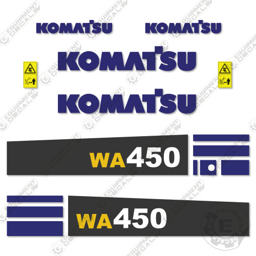 Fits Komatsu WA450-5 Decal Kit Wheel Loader – 7 YEAR OUTDOOR 3M VINYL!