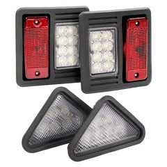 4PCS LED Headlight Tail Light Kit Lamp Assembly For Bobcat Skid Steer Loader