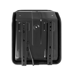Universal Compact High Back Mower Seat Black Seat with Mounting Bolt Patterns