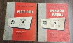 DETROIT DIESEL – SERIES 71 – OPERATOR’S MANUAL AND PARTS BOOK INDUSTRIAL MODELS