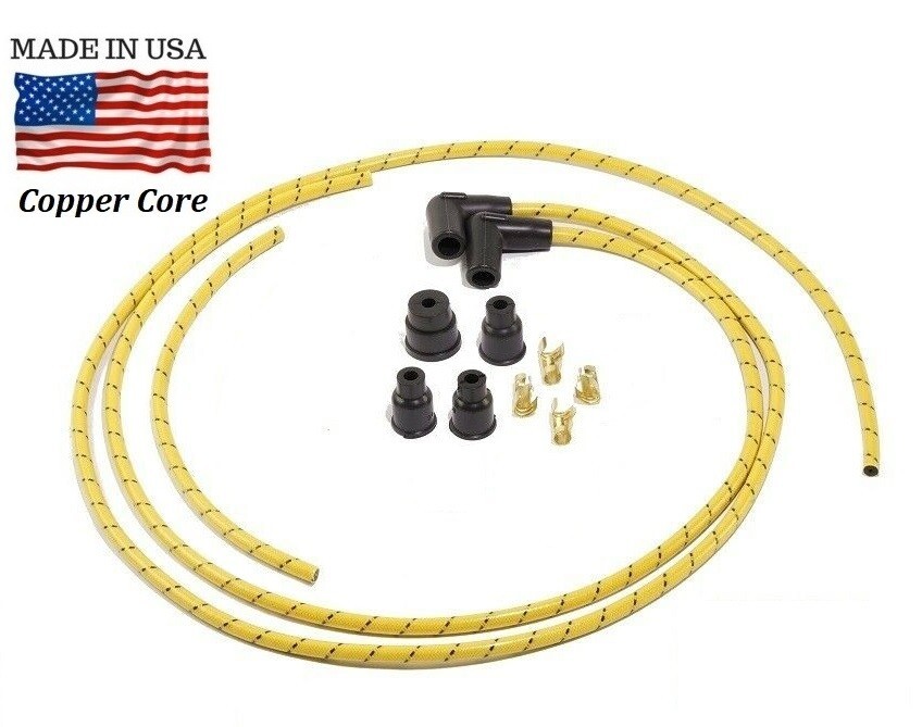2 Cylinder (Modern Type) Spark Plug wire set for John Deere A B D G H L Tractor