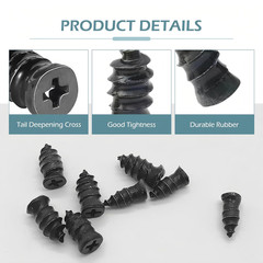 60PCS Car Vacuum Tire Repair Nail Rubber Screw Nails+ Screwdriver