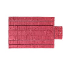 16’x27′ Flatbed Truck Waterproof Tarps – 18Oz Vinyl Red Steel Tarp (4′ Drop)
