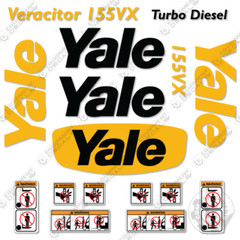 Fits Yale Veracitor GP155VX Decal Kit Forklift – 7 YEAR OUTDOOR 3M VINYL!