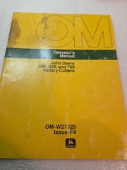 John Deere 1979 Operators Manual 509 609 709 Rotary Cutters OM-W21329 Issue F4