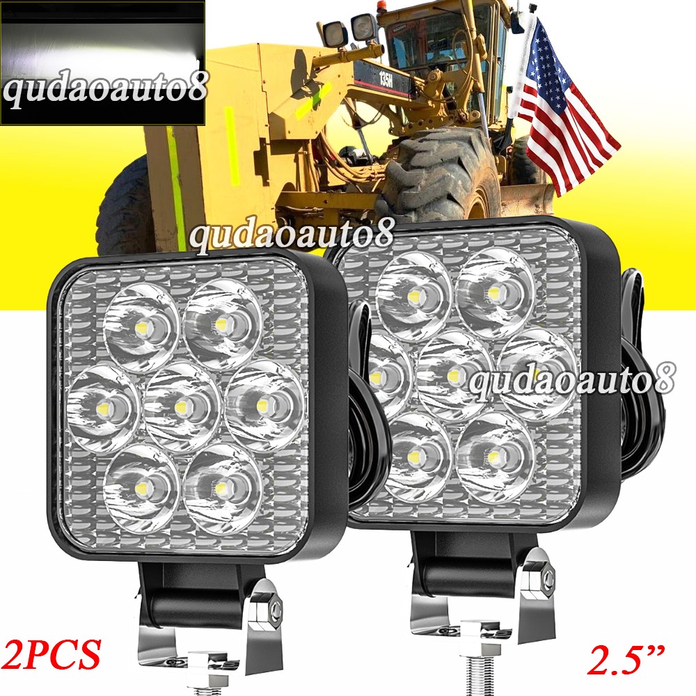 2PC 120W LED Flood Work Lights Fit Caterpillar Construction Equipment Work Lamps