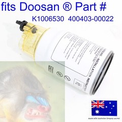 fits DOOSAN Fuel Filter and Bowl DTXC140LC-2 TXC180LC-2 TXC225LC-2 TXC255LC-2