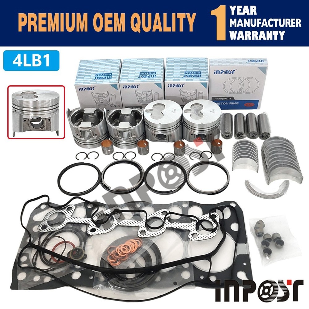 4LB1 4LB1T Engine Overhaul Rebuild Kit For Isuzu TCM FD15 FD18 FD19 Tractor Part