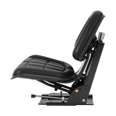 Black Universal Suspension Tractor Seat For John Deere Massey Ferguson Ford