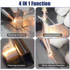 1500W Laser Welder Laser Cleaning Cutting Machine Rust Paint Removing Welder
