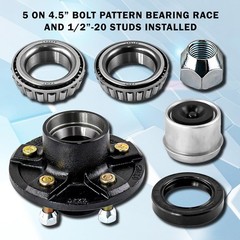 5 Lug Trailer Hub,5 on 4.5” Trailer Hub for 3500 lbs 1-1/16” Trailer Axle, 5 …
