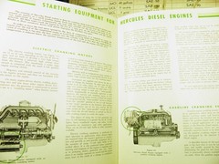 HERCULES DIESEL ENGINE GENERAL INFORMATION BOOK 12-400 HP