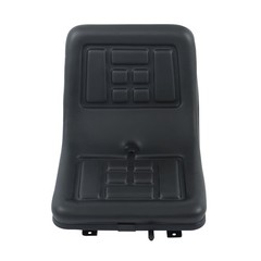 Black Universal Compact High Back Lawn Tractor Seat with Mounting Bolt Patterns