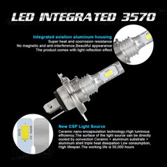 Pair Super Bright LED headlight bulbs for Yamaha Zuma 50 YW50 12v 45/45w bulbs