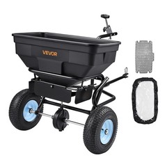 VEVOR Tow Behind Broadcast Spreader 130LB 15 Settings 0-9.8 ft Spreading Width