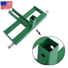 3 Point 2″ Receiver Hitch Drawbar W/Suitcase Weight Brackets For CAT 1 Tractor