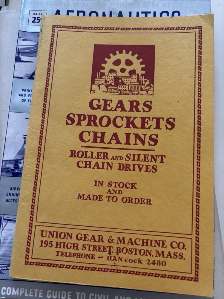 Gears Sprockets And Chains Roller And Silent Antique Boston MA Catalogue Antique