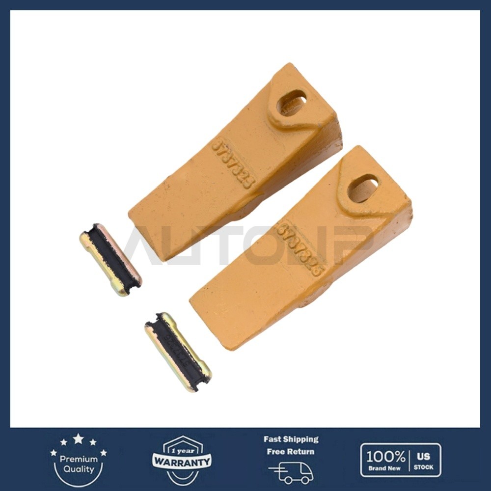 1×Pair 6737325 Bucket Teeth & 6737326 Flexpins Fits Bobcat Style Mini Excavator
