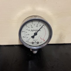 Alfa-Laval Original Vintage Pressure Gauge – Made in Sweden