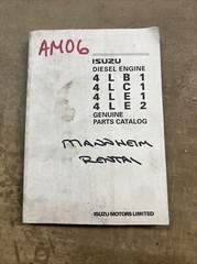Isuzu 4LB1,4LC1,4LE1,4LE2 Diesel Engine Parts Catalog, ESP-246