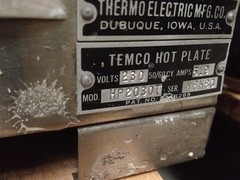 TEMCO Model HP2030T Hot Plate 230V 1PH